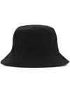 Stone Island Compass-embroidered Bucket Hat In Black
