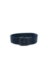 Stone Island Compass Buckle Belt In Black