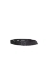 Stone Island Compass Buckle Belt In Black