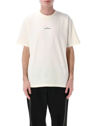 Stone Island White Logo T-shirt