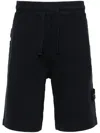 Stone Island Bermuda In Felpa In 蓝色