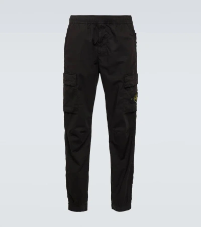 Stone Island Cargohose Compass Aus Einem Baumwollgemisch In Blu