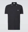 Stone Island Mens Black Brand-patch Regular-fit Stretch-cotton Polo Shirt Xl