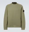 Stone Island Compass Cotton Fleece Sweatshirt In Green