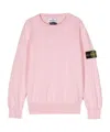 Stone Island Compass-badge Sweatshirt In Pink