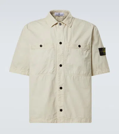 Stone Island Hemd Compass Aus Baumwolle In Beige