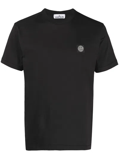 STONE ISLAND STONE ISLAND LOGO PATCH CREWNECK T-SHIRT