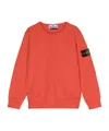 Stone Island Compass-detachable Badge Sweatshirt In Red