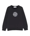 Stone Island Compass-embroidered Sweatshirt In Blue