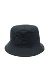 Stone Island Compass-embroidery Bucket Hat In Blue