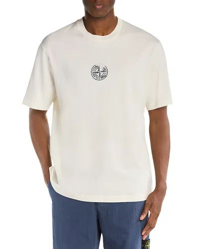 Stone Island Compass Graphic Logo Cotton T-shirt In Multi