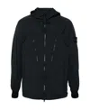 Stone Island Water-resistant Hooded Jacket In Black