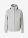 Stone Island Compass Hooded Jacket In Gray