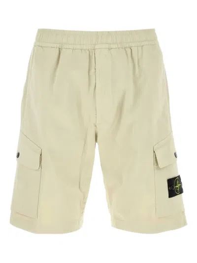 STONE ISLAND COMPASS-LOGO BERMUDA SHORTS