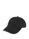 Stone Island Cotton Baseball Cap Curved Brim In Black