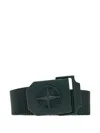 Stone Island Compass-logo Buckle Belt In Blue