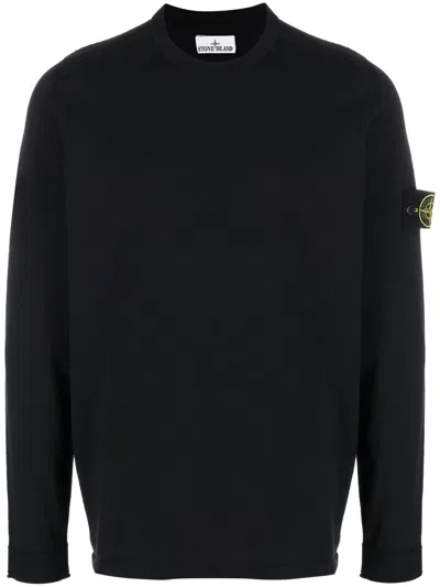 STONE ISLAND COMPASS-LOGO COTTON JUMPER