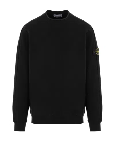 STONE ISLAND STONE ISLAND LOGO PATCH CREWNECK SWEATSHIRT