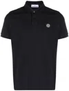 Stone Island Slim-fit Short-sleeve Polo Shirt With Compass Patch In Blue