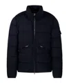 Stone Island Compass-badge Quilted Puffer Jacket In Blue