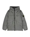 Stone Island Compass-logo Padded Jacket In Gray