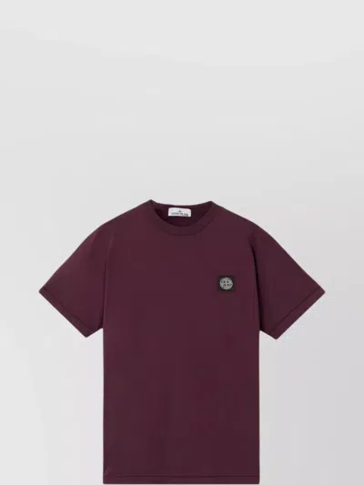 STONE ISLAND COMPASS LOGO PATCH CREW NECK SLIM FIT T-SHIRT