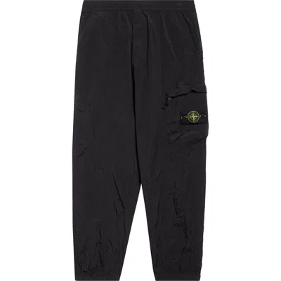 STONE ISLAND STONE ISLAND COMPASS LOGO PATCH ECONYL® NYLON CARGO TROUSERS