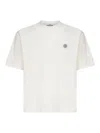 Stone Island Ivory Combed Organic Cotton Jersey T-shirt