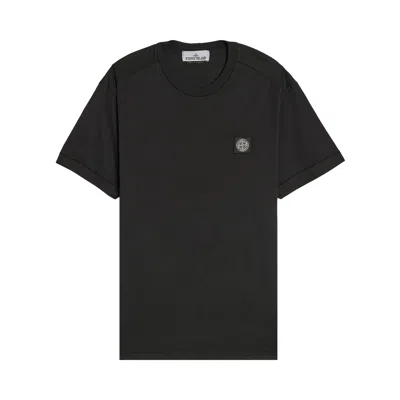 Pre-owned Stone Island Compass Logo Patch T-shirt 'black' | Men's Size Xl