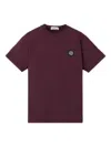 Stone Island T-shirt Mit Logo-patch In Red