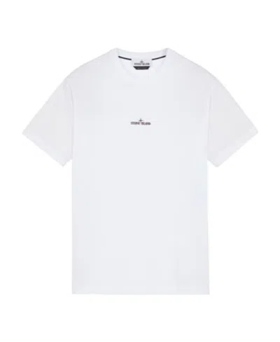 Stone Island Compass Logo-print Cotton T-shirt In White