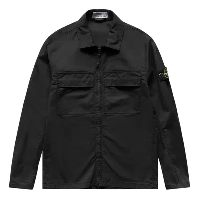 Stone Island Compass Logo Shirt Jacket 'black'