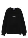 Stone Island Compass-logo Sweatshirt In Black