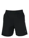 Stone Island Compass-patch Swim Shorts In Schwarz