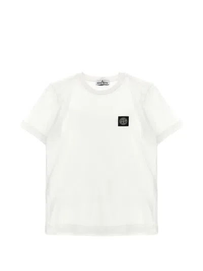Stone Island Kids' Compass Logo-patch T-shirt In Multi