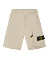 Stone Island Compass-motif Bermuda Shorts In Nude