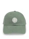 Stone Island Compass-motif Cap In Green