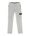 Stone Island Compass-motif Cargo Pants In Gray