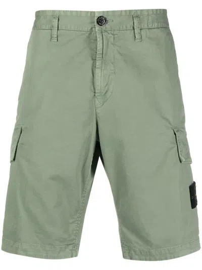 STONE ISLAND COMPASS-MOTIF CARGO SHORTS