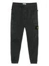 Stone Island Regular-tapered-fit Cargo Pants With Elasticated Waistband In Blue
