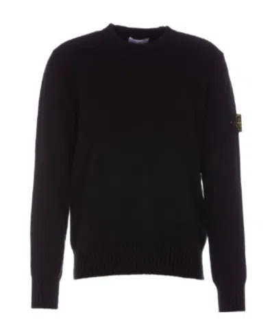 STONE ISLAND STONE ISLAND LOGO PATCH CREWNECK JUMPER