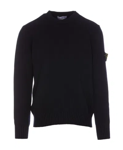 STONE ISLAND STONE ISLAND LOGO PATCH CREWNECK JUMPER