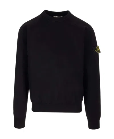 STONE ISLAND COMPASS-MOTIF COTTON-BLEND SWEATSHIRT