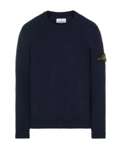 Stone Island Compass-motif Cotton-blend Sweatshirt In Blue