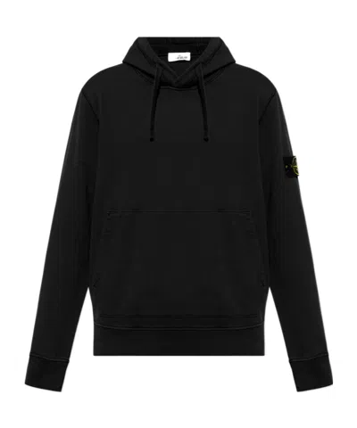 STONE ISLAND STONE ISLAND LOGO PATCH DRAWSTRING HOODIE