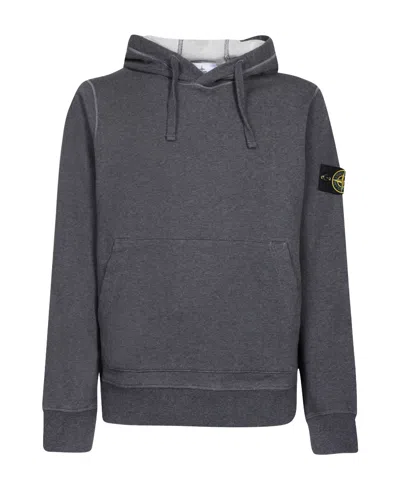 STONE ISLAND STONE ISLAND LOGO PATCH DRAWSTRING HOODIE