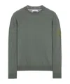Stone Island Tricot Vert Coton In Green