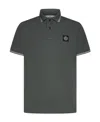 Stone Island Slim Fit Short Sleeve Polo Shirt In Gray