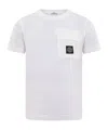 Stone Island Compass-motif Cotton T-shirt In White