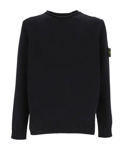 STONE ISLAND COMPASS-MOTIF CREW NECK SWEATSHIRT